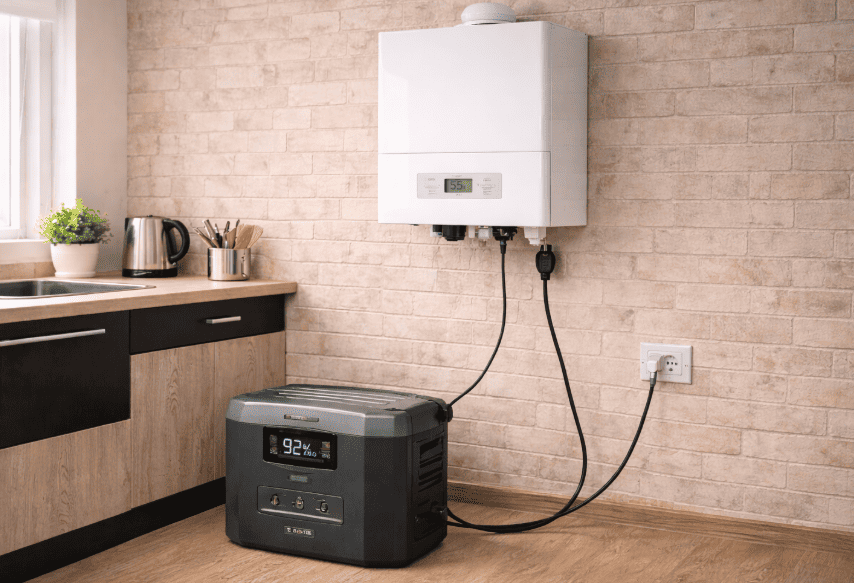 Як запустити газовий котел від зарядної станції?