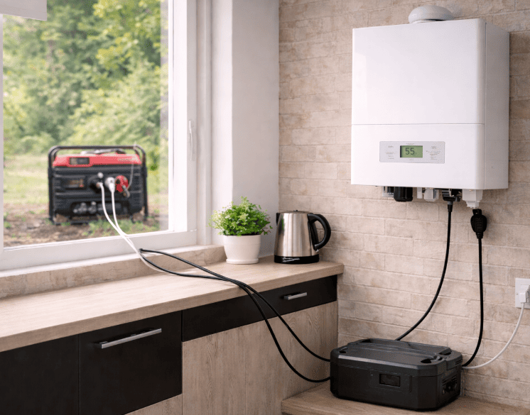 Як запустити газовий котел від звичайного бензинового або дизельного генератора?