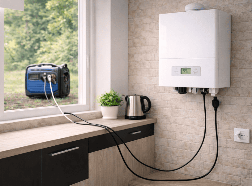 Як запустити газовий котел від інверторного генератора?