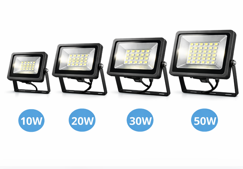 Какая мощность в светодиодном прожекторе?